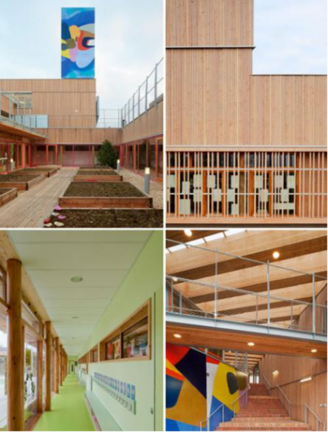 幼儿园设计分享：R2K事务所在法国巴黎郊区设计幼儿园和小学校综合设施(图4)